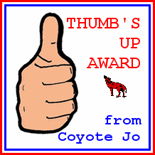 Coyote Jo's Thumbs Up Award
