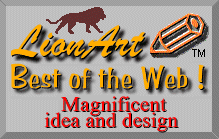 Lion Art Best of the Web Award
