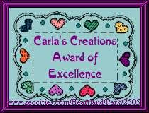 Carla's Creations Award of Excellence