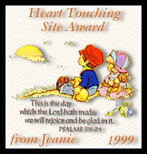 Jeanie's Heart Touching Site Award