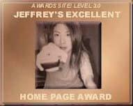 Jeffery's Excellent Homepage Award - Gold