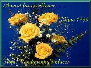 Candy Penny's Award for Excellence