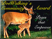 Doe Walking's Community Award