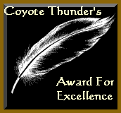 Coyote Thunder's Award of Excellence