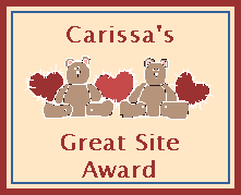 Carissa's Great Site Award