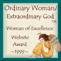 Ordinary Woman Extraordinary God Woman of Excellence Website Award