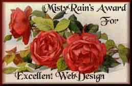 Misty Rain's Award for Excellent Web Design