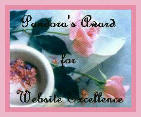 Pandora's Award for Website Excellence