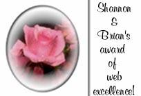 Shannon & Brian's Award of Web Excellence