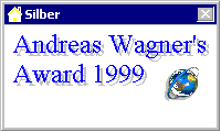 Andreas Wagner's Silver Award
