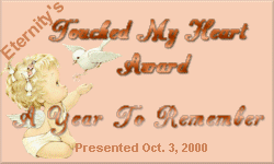 Eternity's Touched My Heart Award