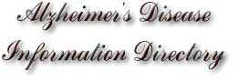 Alzheimer's Information Directory